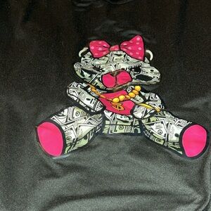 NWOT 0x Money Bear Graphic T